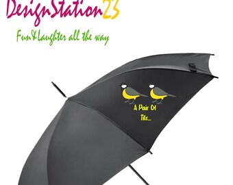 Pair of tits Umbrella ,Rude Funny black Umbrella, Be Prepared for Showers with A Humorous Fun & Laughter Umbrella.