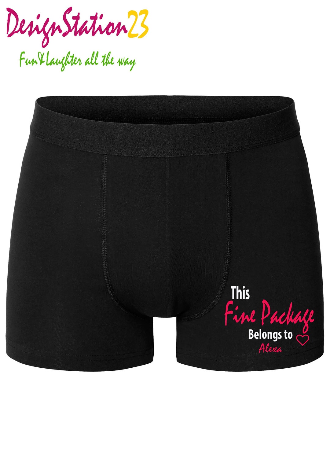 This Fine Package Belongs to Fun / Novelty/ Rude Mens Trunks, Novelty