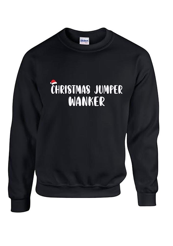 Christmas Jumper Wanker Ugly Christmas Jumper. Christmas Party Etsy UK