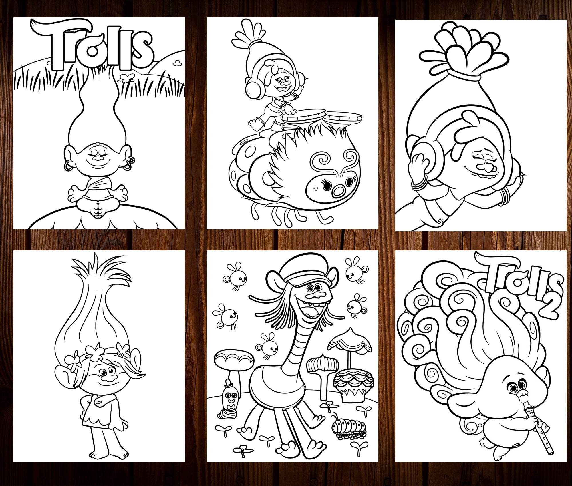 trolls coloring book for kids: Fantastic Trolls Coloring Book for Boys,  Girls, Toddlers, Preschoolers, Kids 3-8, 6-8 (Trolls Book) (Paperback)