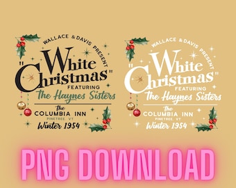 White Christmas Movie Png, Wallace And Davis Haynes Png, White Christmas Movie 1954 PNG, Merry Christmas Png
