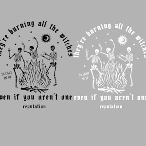 They&#39;re Burning All The Witches Png They&#39;re Burning All The Witches Halloween Skeleton Dancing Png