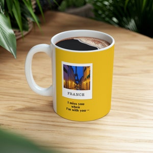 Taza de Francia para los entusiastas franceses, taza como regalo para alguien en Francia o en una lista de deseos, regalo de taza de Francia