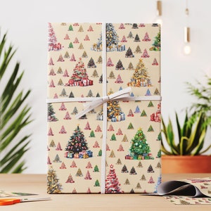 Christmas Gift Wrapping Paper for gift item presentation Vintage Style Wrap Premium Gloss Paper Quality