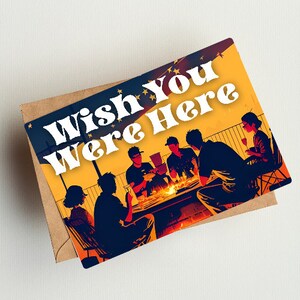 J'aimerais que vous soyez ici, carte pour un ami, carte pour lettres, lot de cartes de voeux, tu me manques quand je suis avec vous, lots de cartes postales, enveloppes incluses,
