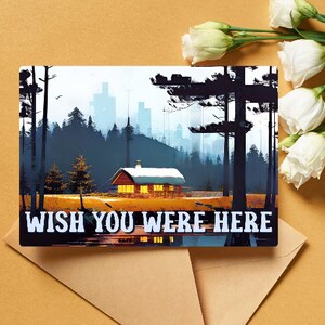 J'aimerais que tu sois ici, Stationnaire, Pack de cartes de vœux, Tu me manques quand je suis avec toi, Paquets de cartes postales, enveloppes incluses, Carte Penser à toi