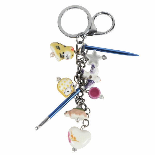 Pendentifs Knit Pro Knitting : mini aiguille PASSION et porte-clés cadeau 11265