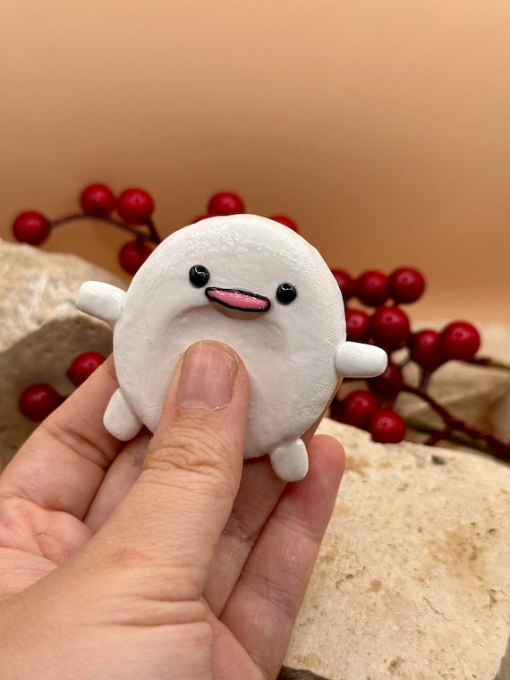 Mignon Warawara Ghost Worry Stone Pierre Studio Ghibli faite à la main  Sculpture en argile polymère Copain de bureau Inquiétez-vous ami Le garçon  et le héron -  France