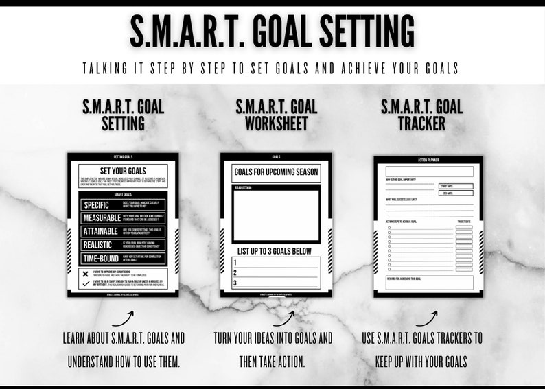 Sports Journal Guidebook Journal Template Printable Journal Reflection Journal SMART Goals Template Planner Template image 6