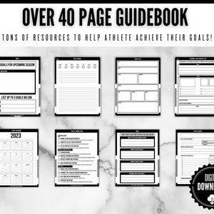 Sports Journal Guidebook Journal Template Printable Journal Reflection Journal SMART Goals Template Planner Template image 5