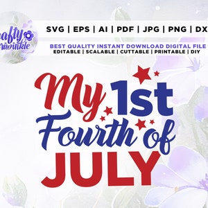 Mijn 1st 4 juli svg, 1st Fourth of July, Boys 4th Of July Shirt svg, Girl's 4th Of July svg, Kids 4th Of July, 4th Of July Cut Image svg,