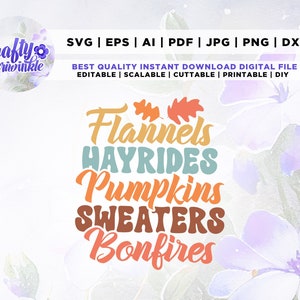 Fall SVG, Autumn Svg, Thanksgiving Svg, Cut File Cricut, Silhouette, PNG, Svg, Png, Fall Svg Designs, Autumn Bundle Svg, Fall, Sublimation