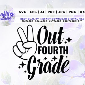4th Grade Grad svg, Graduation svg, Elementary School Graduation svg, png, 4th Grade Graduation Shirt SVG PNG, 4th Grade Grad Shirt svg.