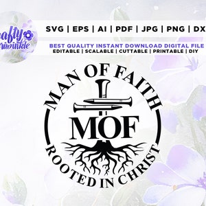 Man of Faith Svg, Rooted In Christ Svg, Cross Nails Svg, Jesus King Of Kings, Christian T Shirt design, religion svg, files for cricut.