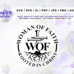 Woman Of Faith Rooted In Christ svg, Cross Nails svg, Cross Nails Shirt svg, Christian T Shirt svg, Christian Womens T Shirt.