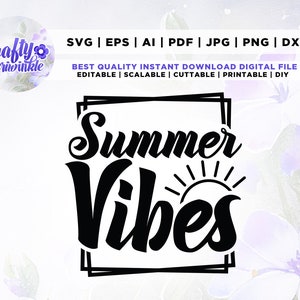 Summer Vibes, Summer Vibes png, summer png, summer t shirt design, beach png, summer png for sublimation, summer sublimation Cricut, Svg