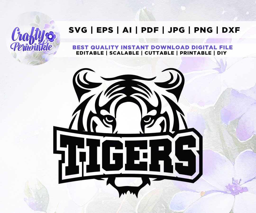 Tigers Svg, Tiger Svg, Tigers Mascot Svg, Tigers Sports Shirt, Cut File