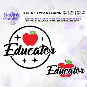 Erzieher SVG, Erzieher T-Shirt PNG, Lehrer Rahmen, Cricut, Sublimation, Ausgeschnitten Datei