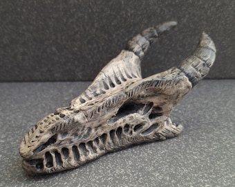 Dragon skull figurine