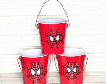 Superhero Spider Party Favor Pails