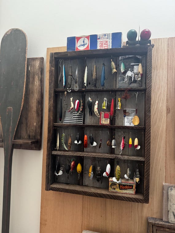 Vintage Fishing Lure Display - Etsy Denmark