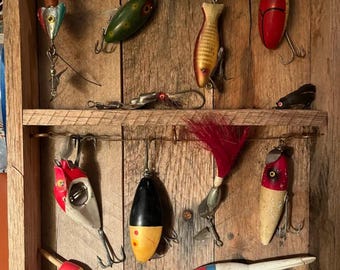 Vintage Fishing Lure Display - Etsy