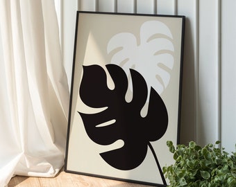 Monstera-kunstafdruk