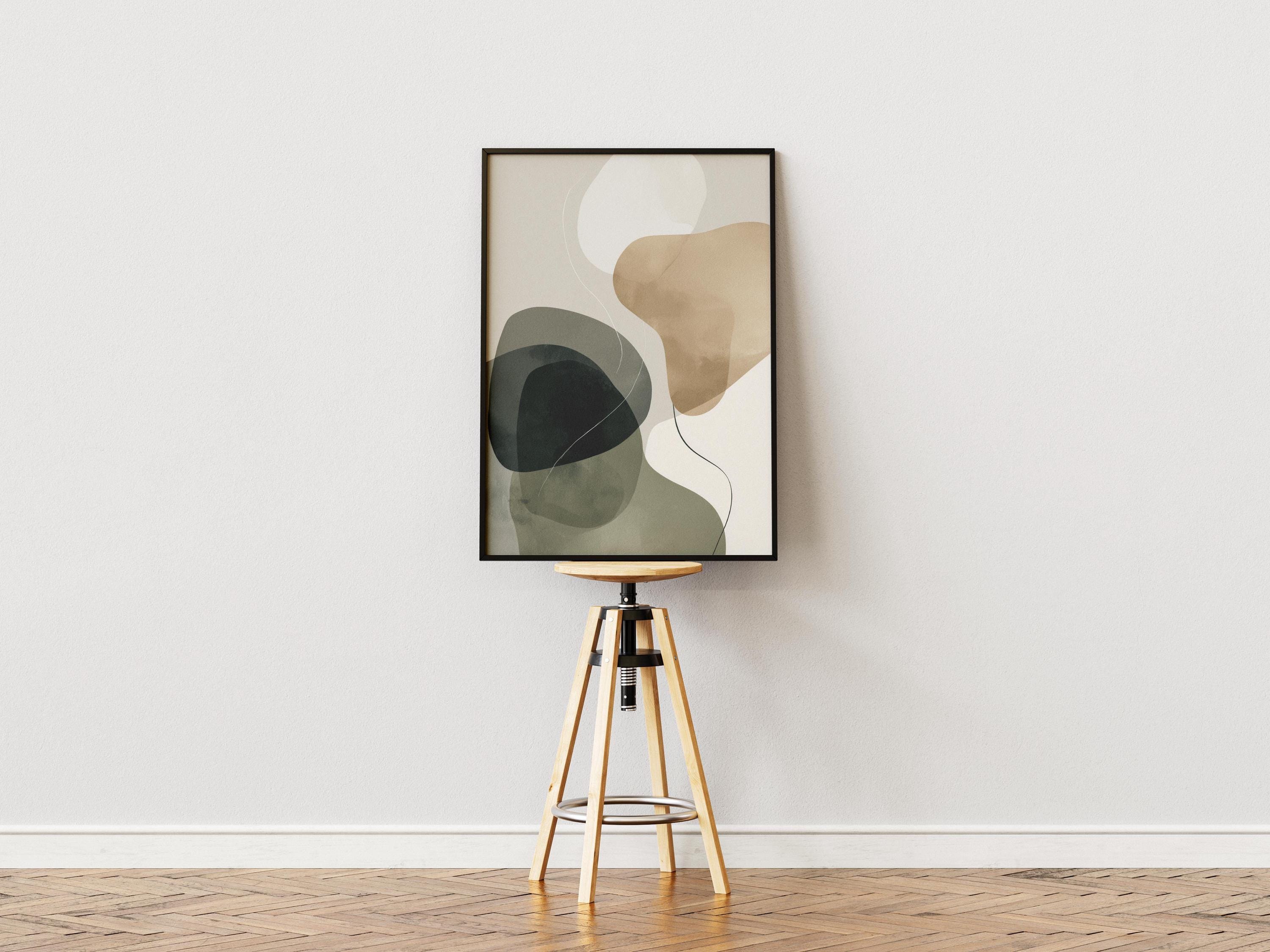 Neutral Abstract Wall Art Print • Minimalist Modern Decor • Organic ...