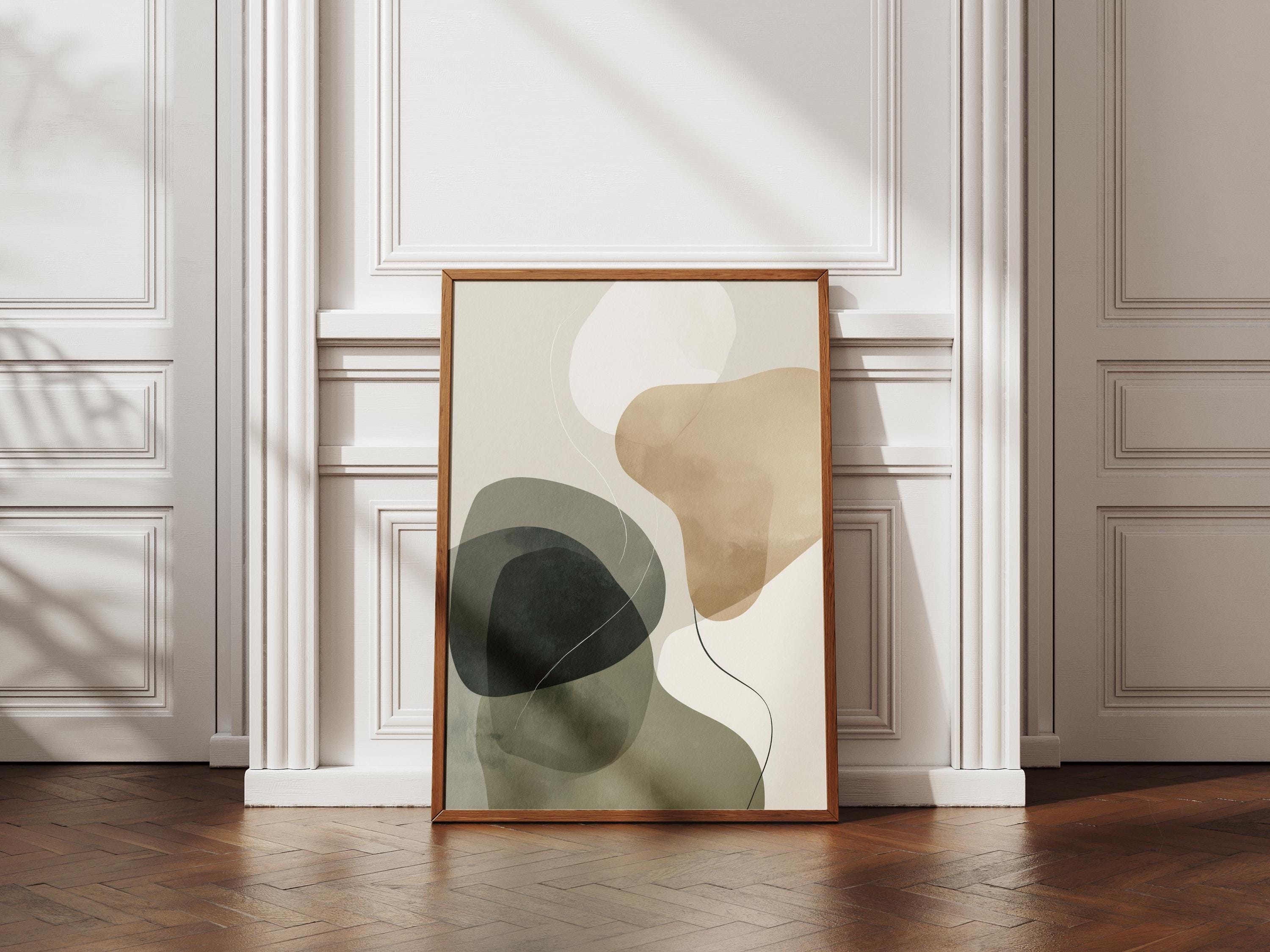 Neutral Abstract Wall Art Print • Minimalist Modern Decor • Organic ...