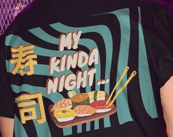 Camiseta de sushi Sushi Lover Gift Camiseta de sushi Camiseta de comida japonesa Regalo de sushi Ropa de comida japonesa Ropa de sushi Parejas cita noche camiseta