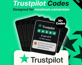 Trustpilot Shopify Liquid Code Snippets: Social Proof & Conversion Boost (Digital Download)