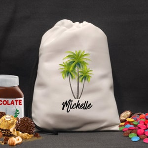 Palm Tree Wedding Favor Bags, Wedding Gift Bags for Guests, Palm Springs Wedding Welcome Bag, Tropical Party Favors, Beach Party Welcome Bag