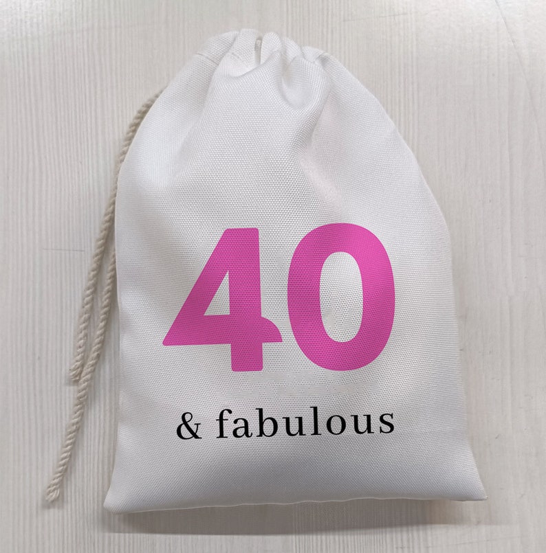 40th Birthday Party Bags 40 and Fabulous Hangover Kit Personalized