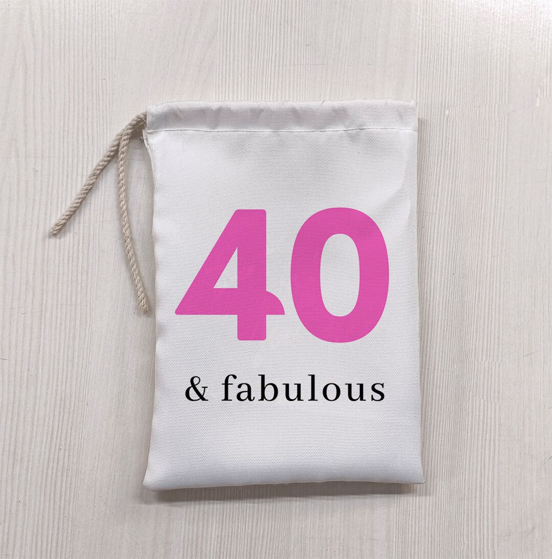 40th Birthday Party Bags 40 and Fabulous Hangover Kit Personalized