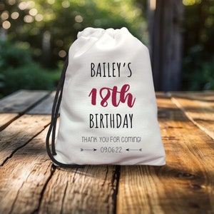 Personalized Party Favor Hangover Kit - Birthday Party Bags - Polyester Birthday Gift Bags - UV Printing Favor Bags - Recovery Kit Bags.
