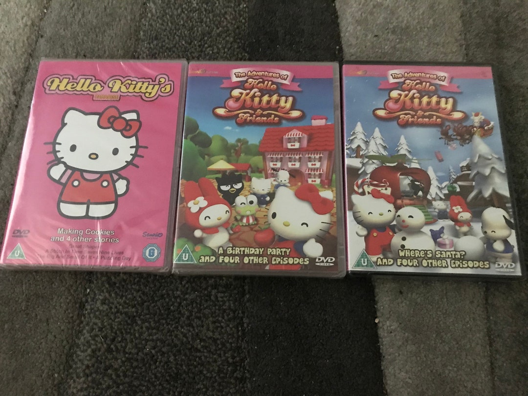 Hello Kitty DVD Collection. 3 Dvds Brand New and Sealed. See Etsy