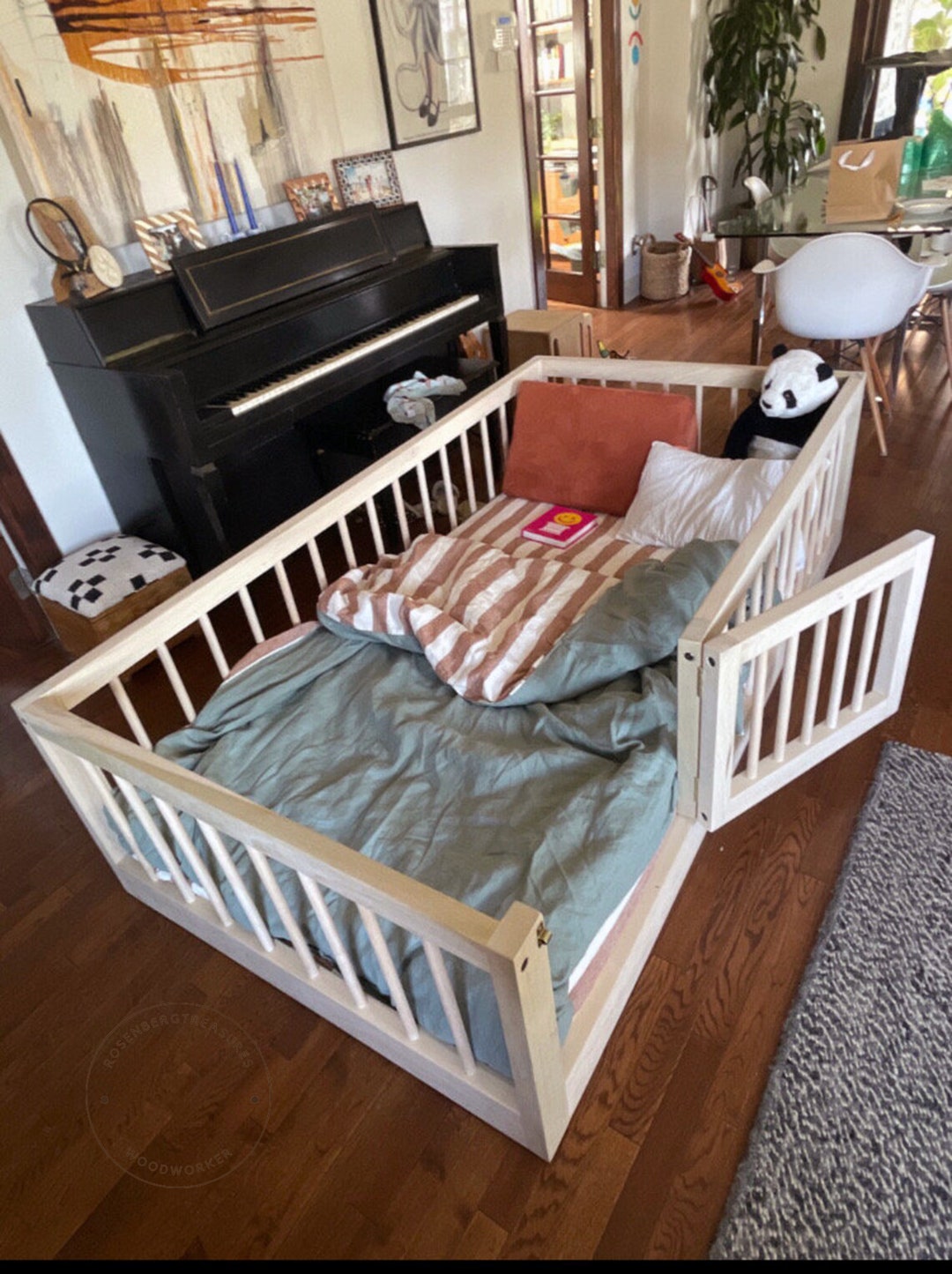 Montessori Floor Bed Cute Bedroom Furniture Floor Bed With Etsy