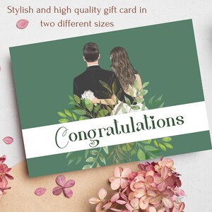 Glückwünsche Druckbare Hochzeitskarte Einfach Elegant Herzlichen Glückwunsch Jäten İEinladungsvorlage Heirat Karten Verlobung Geschenk Jäten Königliche Karte