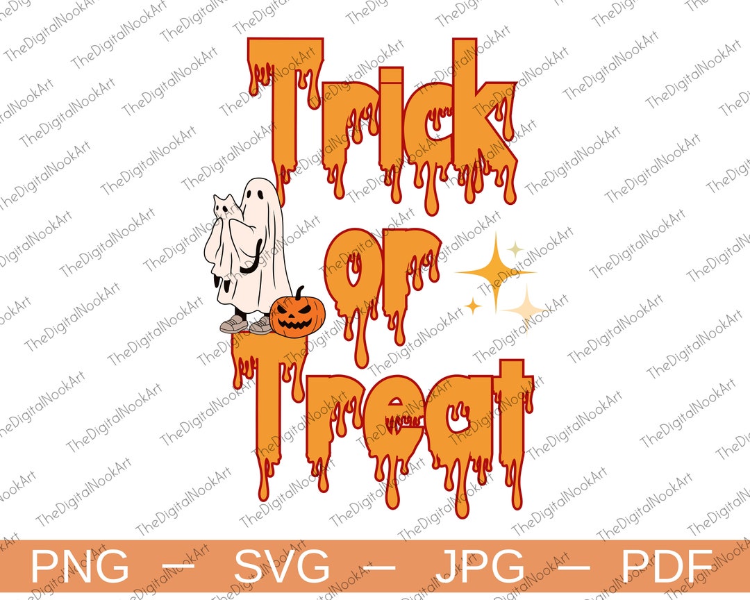 Trick or Treat Candy Bag SVG Happy Halloween Day Png Shirt Etsy