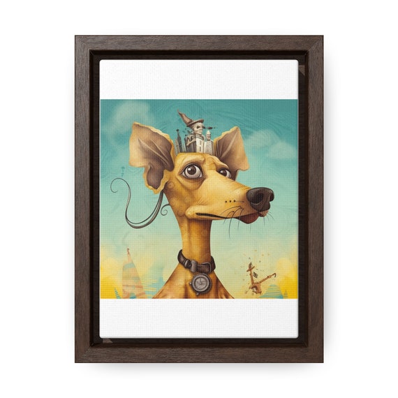 Dog Print Funky Salvador Dali Unique Etsy