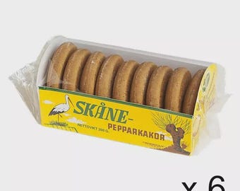 Skåne Gingerbread 6-pack (6x200 grams) - Swedish Cookies