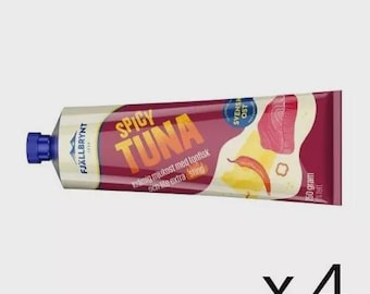 Fjällbrynt Spicy Tuna Cream Cheese 4-pack (4x250 grams) - Cheese in tube