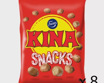 Fazer Kina Red Snacks 8-pack (8x160 grams) - Swedish Candy