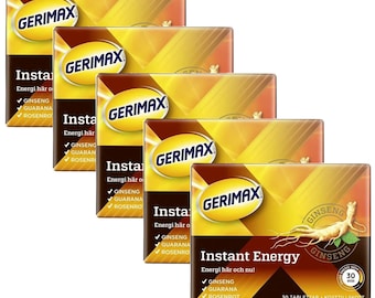 Gerimax Instant Energy - 5 boxes, 30 capsules each