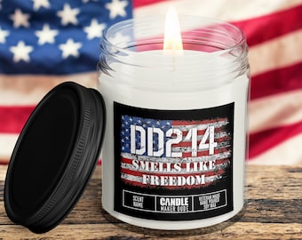 DD214 Military Retirement Candle Gift For Him, Veteran Men's Funny Candle Gift Ideas, Veteran Owned Business, Father's Day Gift Ideas