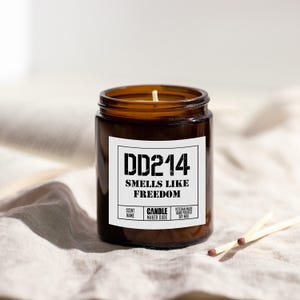 DD214 Military Retirement Candle Gift For Him, Veteran Men&#39;s Funny Candle Gift Ideas, Veteran Owned Business, Father&#39;s Day Gift Ideas