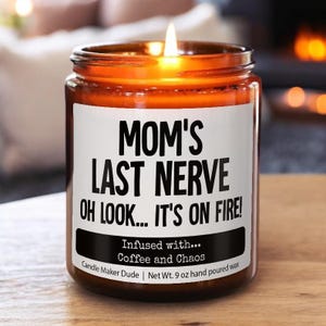 Mamas letzter Nerv, Mama Geschenk von Tochter, Muttertagsgeschenk, lustiges Geschenk für Mama, Weihnachtsgeschenk, Geschenk für Mama, Kaffee und Chaos