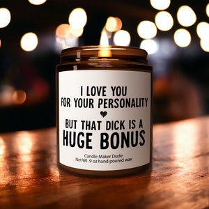 I love you for personality, gift for him, boyfriend gifts, gifts for men, gift for husband, funny gifts for him, Valentines day gifts