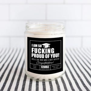 Graduation Candle Gift, So Proud Of You Gift, Funny Grad Gift for Her, Best Friend Gift, High School Graduation, College