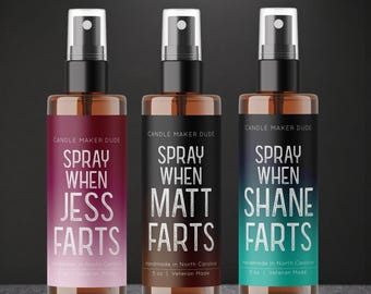 Zabawne, niestandardowe odświeżacze powietrza, Spray When Farts: Różnorodność zapachów, Weteran wyprodukowany w Karolinie Północnej